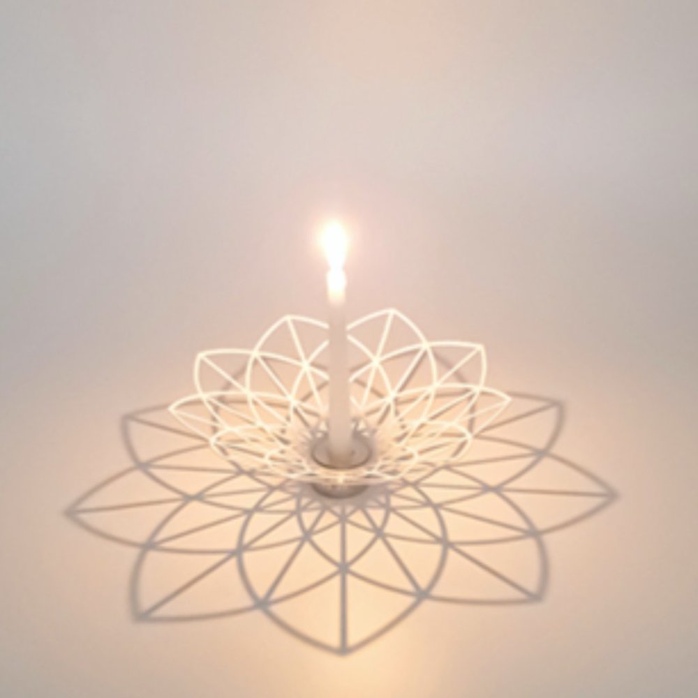 Anthropologie Flower Candle Holder